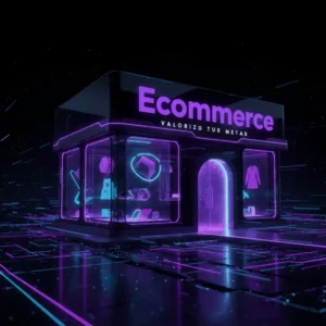 Página Web (6 áreas/links) con Ecommerce